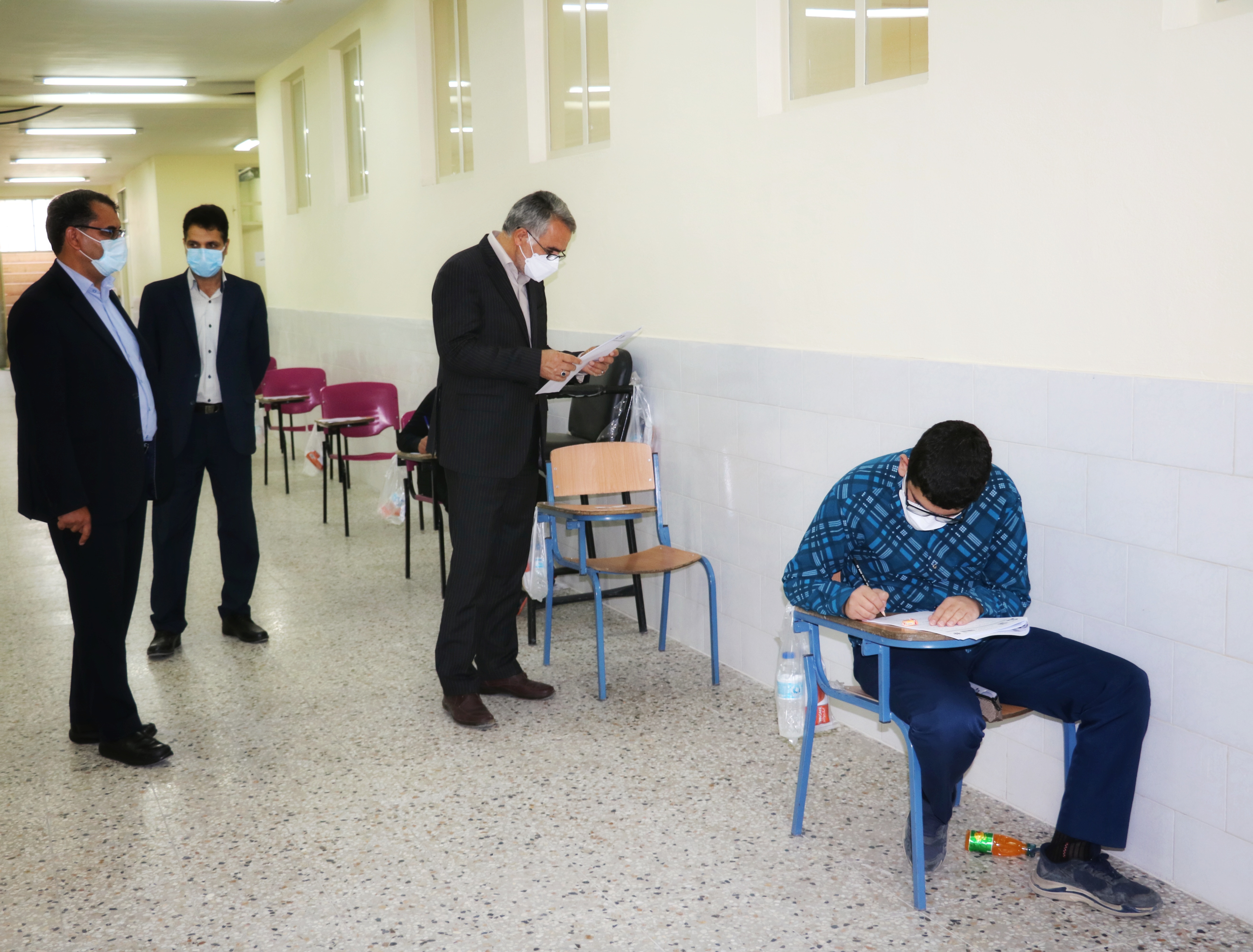 بازدید مدیرکل آموزش و پرورش استان یزد، از برگزاری مرحله‌‌ی دوم آزمون‌ المپیادهای علمی